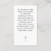 Recherche de la carte de prière Jésus enfant (Dos)