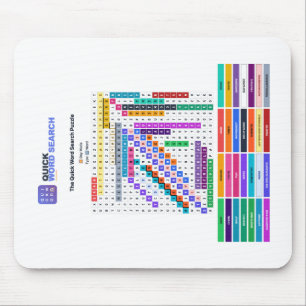 Recherche de mots rapide — Tapis de souris en mode