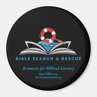 Recherche et Secourt bibliques — Magnet circulaire
