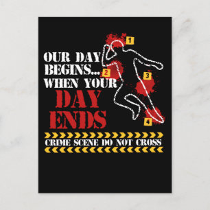 recherche Forensic Science Investigator Crime Briefkaart