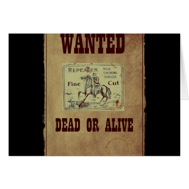 Recherché mort ou vivant (Devant horizontal)