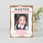 RECHERCHÉ Old Western Photo flyer invitation (Debout devant)