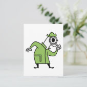 rechercheur briefkaart (Staand voorkant)