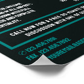 rechercheur Logo, privé rechercheur Poster (Hoek)