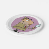 rechercheur papieren bordje (Gekanteld)