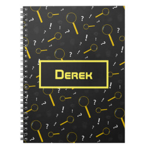 Rechercheur Spy Glass en vingerafdrukken Fun Notitieboek