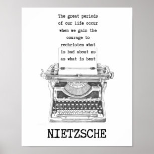 Rechristen wat BAD is als beste citaat Nietzsche Poster