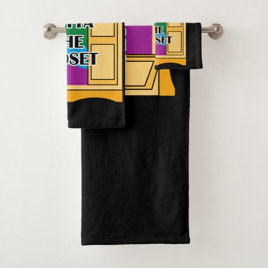 Recht buiten de kast bad handdoek (Insitu)