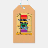 Recht buiten de kast cadeaulabel (Voorkant)