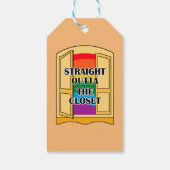 Recht buiten de kast cadeaulabel (Achterkant)