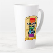 Recht buiten de kast latte mok (Rechterhoek)