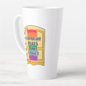 Recht buiten de kast latte mok (Linkerhoek)