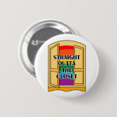 Recht buiten de kast ronde button 5,7 cm (Voorkant /achterkant)