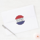 Recht: Eén voor allen v2 Ronde Sticker (Envelop)