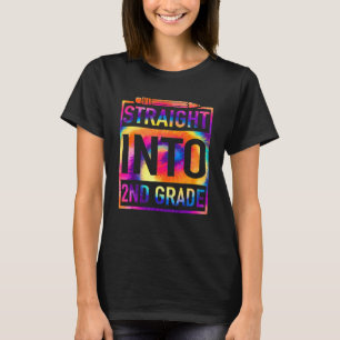 Recht in 2e klas das verf terug naar school thee t-shirt