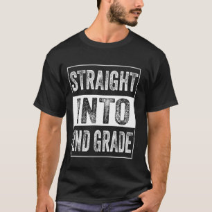 Recht in de 2e klas tweede klas terug naar school t-shirt