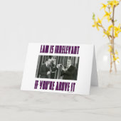 Recht is irrelevant - als je er boven staat kaart (Gele Bloem)