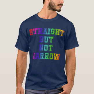 Recht maar niet smal vintage grappig t-shirt