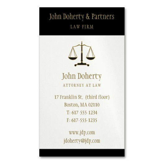 Recht | Moderne minimalistische legerschalen voor Magnetisch Visitekaartje (Voorkant Verticaal)