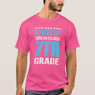 Recht naar 7e klas leraar eerste dag van de Schoo T-shirt