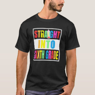 Recht naar de 6e klas terug naar school leraar Stu T-shirt