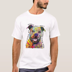 Recht niet op mijn Pitbull mama pa Pitbull Lover C T-shirt