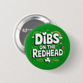 Recht op de roodharige Funny St. Patrick's Day Ronde Button 5,7 Cm (Voorkant /achterkant)