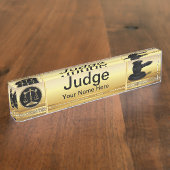 Recht | Schaal van het recht | Advocaat Naambordje (Zijkant)