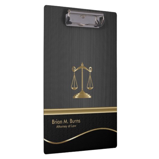Recht | Schalen van het recht | Advocaat - Goud en Klembord (Rechts)
