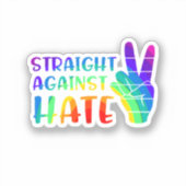 Recht tegen haat - LGBTQ+ Ally Pride Sticker (Voorkant)