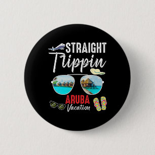 Recht Trippin Aru Trip 2025 Strand Zomer Vakantie Ronde Button 5,7 Cm