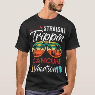 Recht Trippin Cancun Mexico Koppels Familie T-shirt