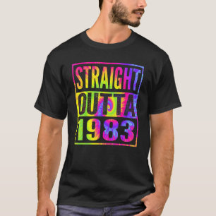 Recht uit 1983 39e verjaardag voor haar hem t-shirt