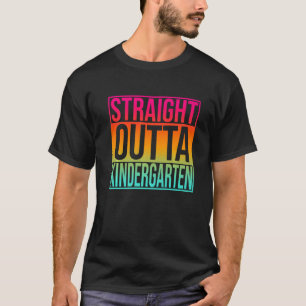 Recht uit de kleuterschool kg1 kg2 terug naar scho t-shirt