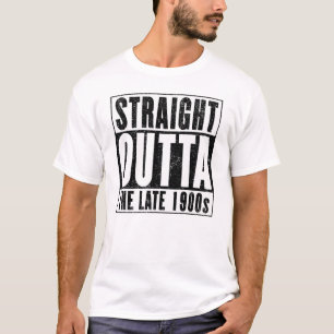 Recht uit de late jaren 1900 t-shirt