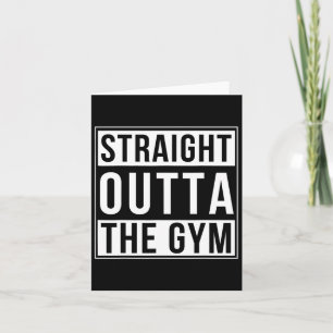 Recht uit de sportschool Grappig Bodybuilding Gewi Kaart