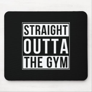 Recht uit de sportschool Grappig Bodybuilding Gewi Muismat
