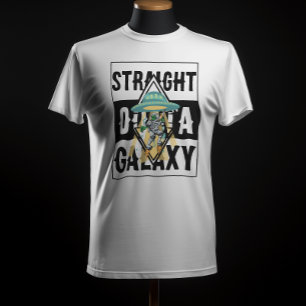 Recht uit galaxy Alien Grappig citaat Grafisch T-shirt