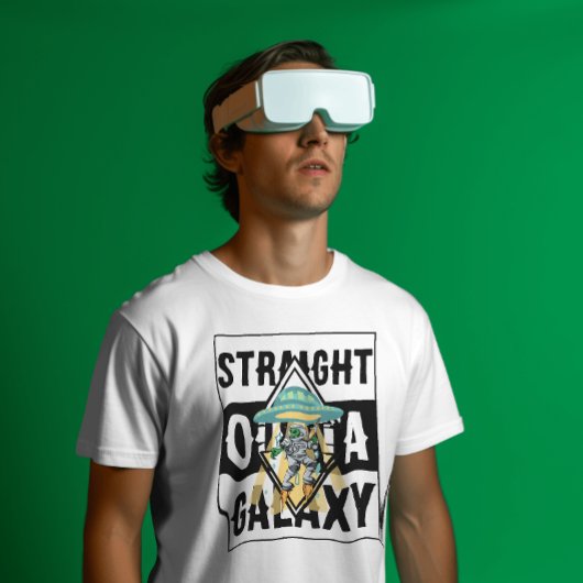 Recht uit galaxy Alien Grappig citaat Grafisch T-shirt