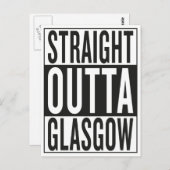 recht uit Glasgow Briefkaart (Voorkant / Achterkant)