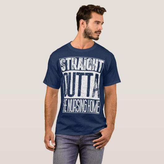 Recht uit het verpleeghuis grootouder t-shirt (Voorkant volledig)