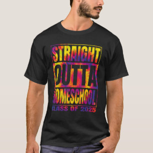 Recht uit Homeschool klasse 2025 Tie Dye Gradu T-shirt