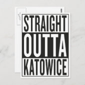 recht uit Katowice Briefkaart (Voorkant / Achterkant)