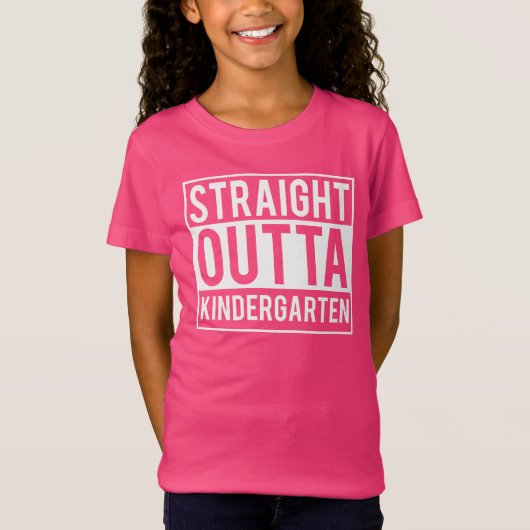 Recht uit kleuterschool kinder afstudeerder shirt (Voorkant)