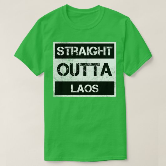 Recht uit Laos Reizigerscadeau Land Expat Na T-shirt (Design voorkant)