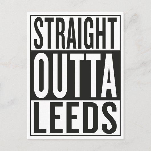 recht uit Leeds Briefkaart (Voorkant)