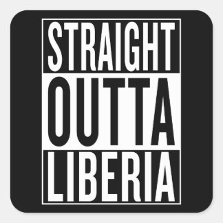 Recht uit Liberia Vierkante Sticker