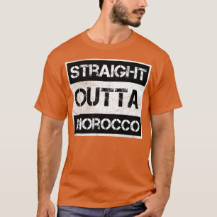 Recht uit Marokko Reizigersgeschenk Land Expat T-shirt
