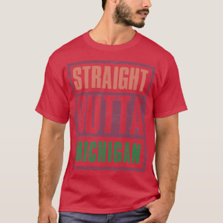 Recht uit Michigan Retro T-shirt