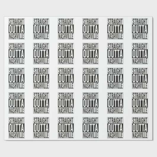 recht uit Nashville Cadeaupapier (Vlak)
